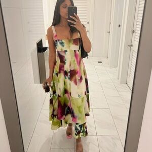 Anthropology tier maxi dress